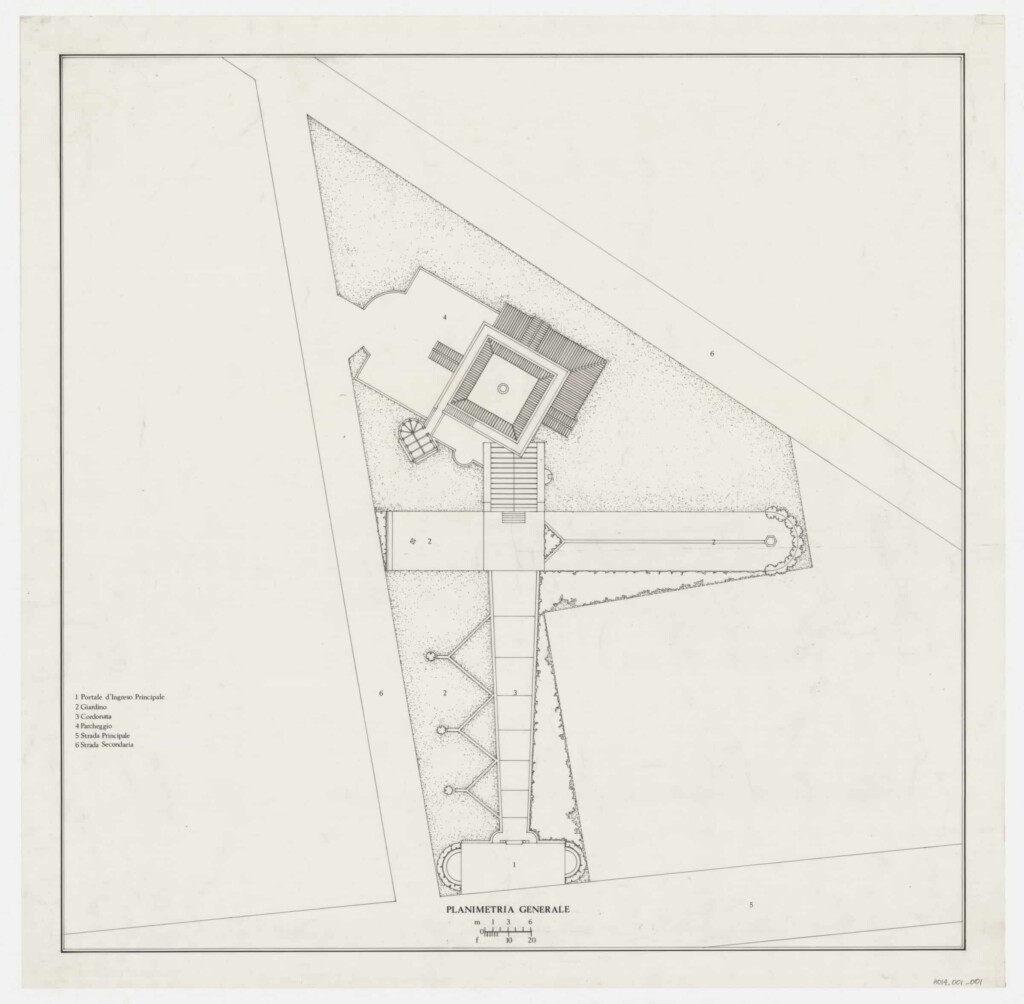 House in Pergusa General Planimetry Site Plan.