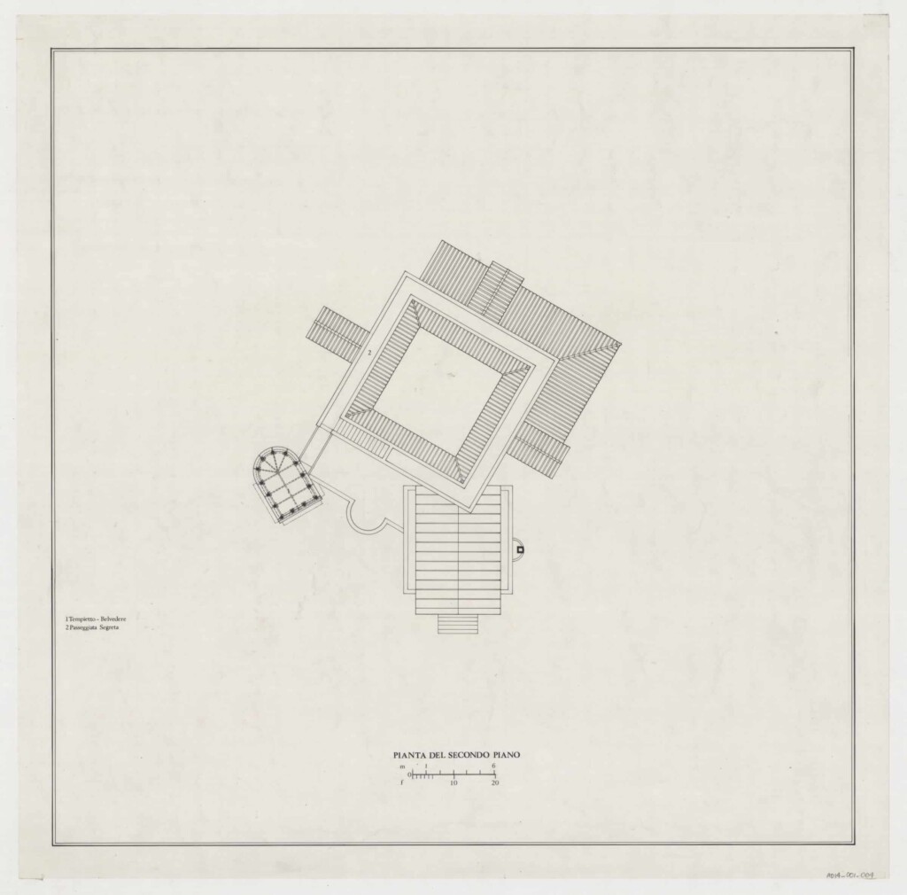 House in Pergusa second floor plan.