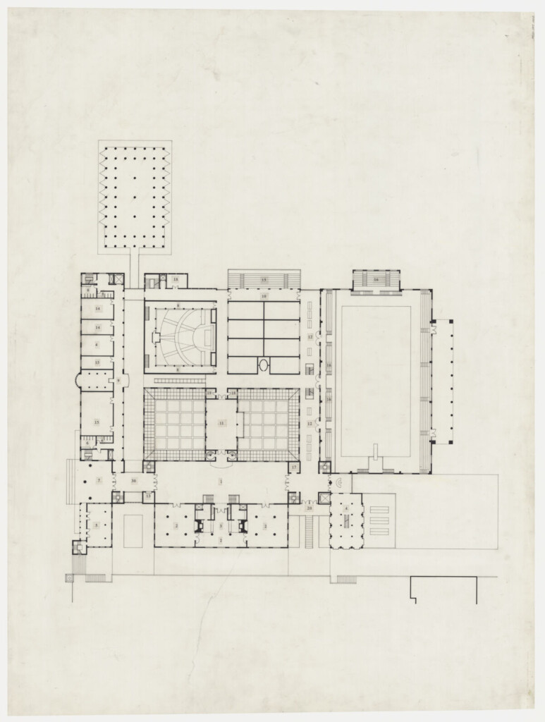 Carnegie Mellon Student Center first floor plan.