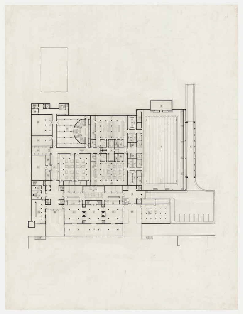 Carnegie Mellon Student Center second floor plan.