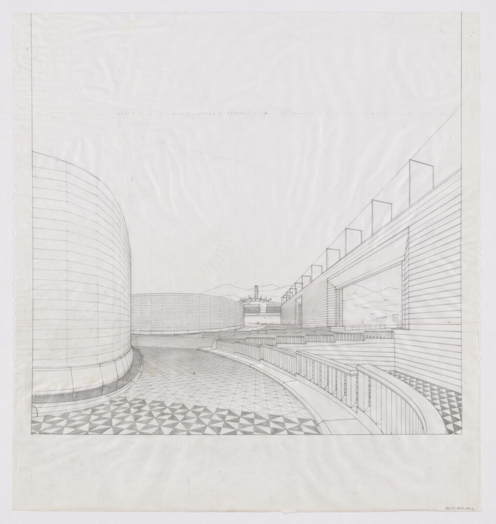 La Porta Meridionale di Palermo cloverleaf exterior perspective.