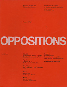 oppositions journal cover.