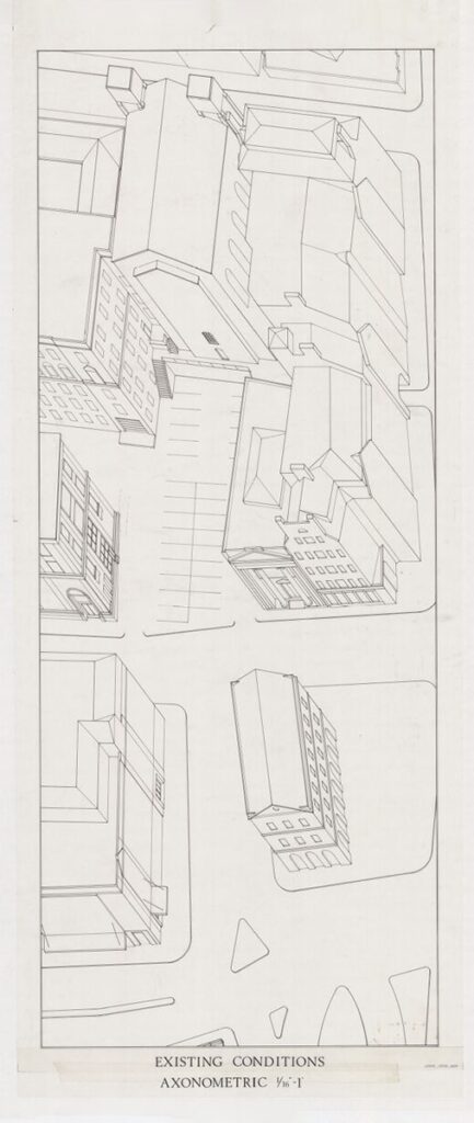 Steps of Providence existing conditions axonometric.