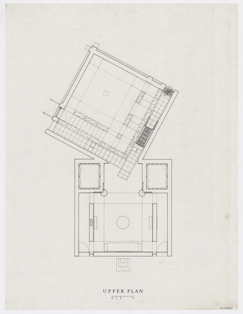plan drawing of taberna ancipitis formae upper plan