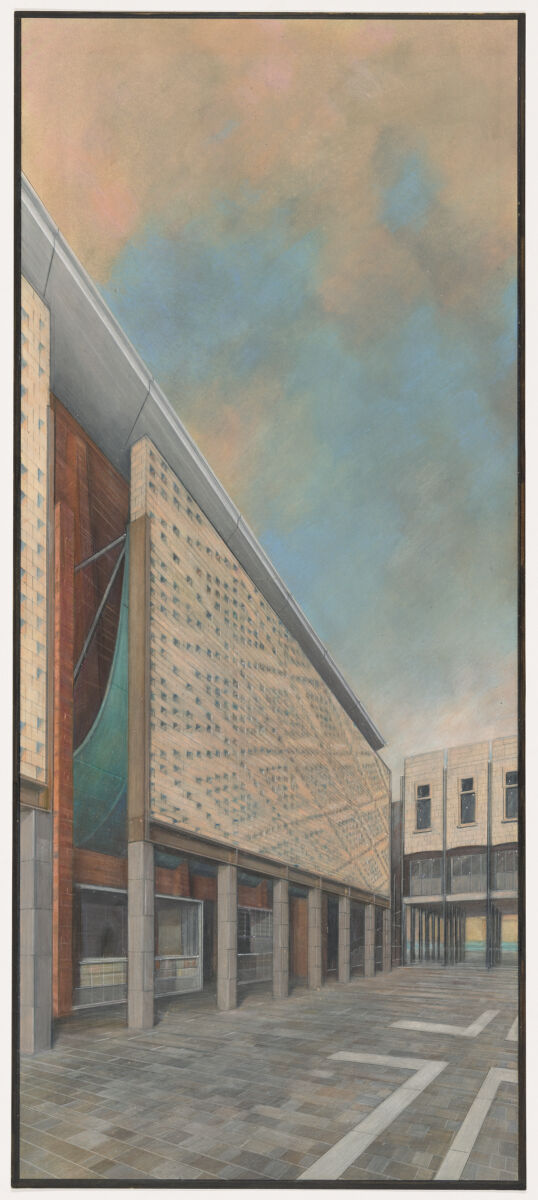 exterior colored perspective of Una Porta per Venezia.