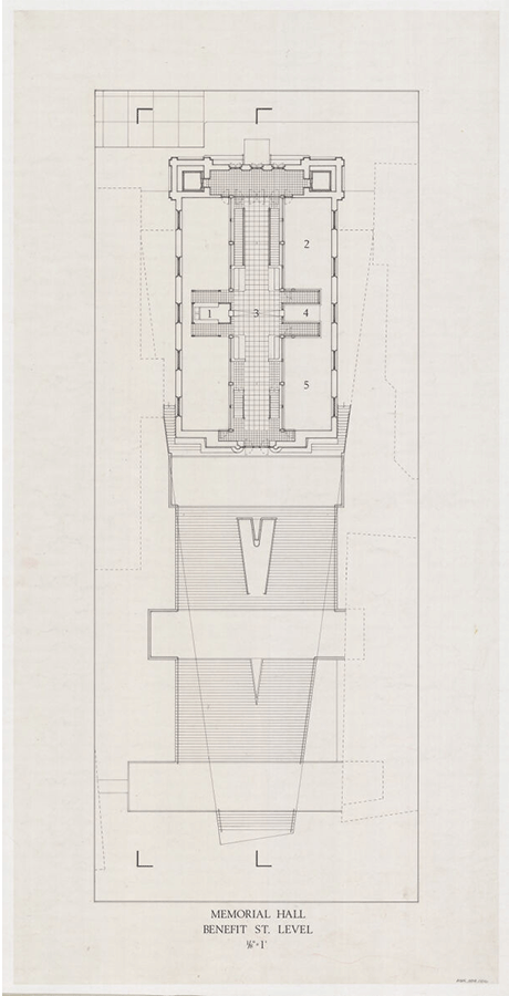 The Steps of Providence; Memorial Hall Benefit St. Level