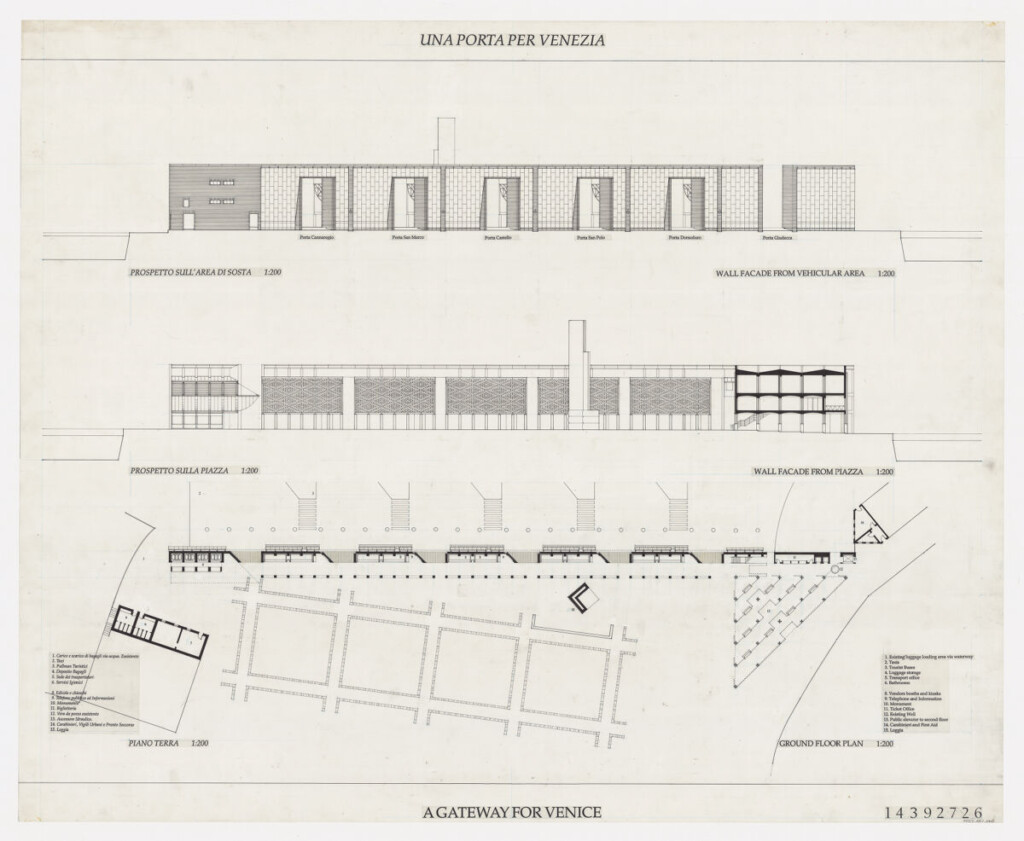 Building elevation drawing of Una Porta Per Venezia.
