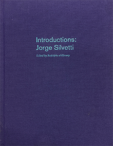 introductions: jorge silvetti book cover.