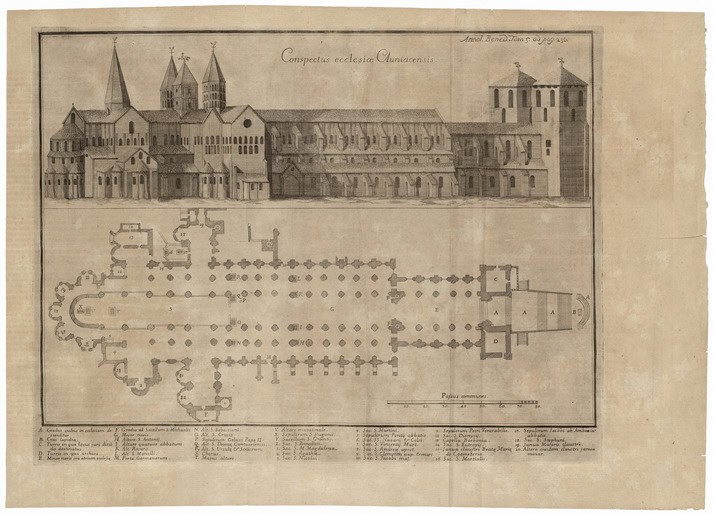 Plan and Elevation of Cluny III.