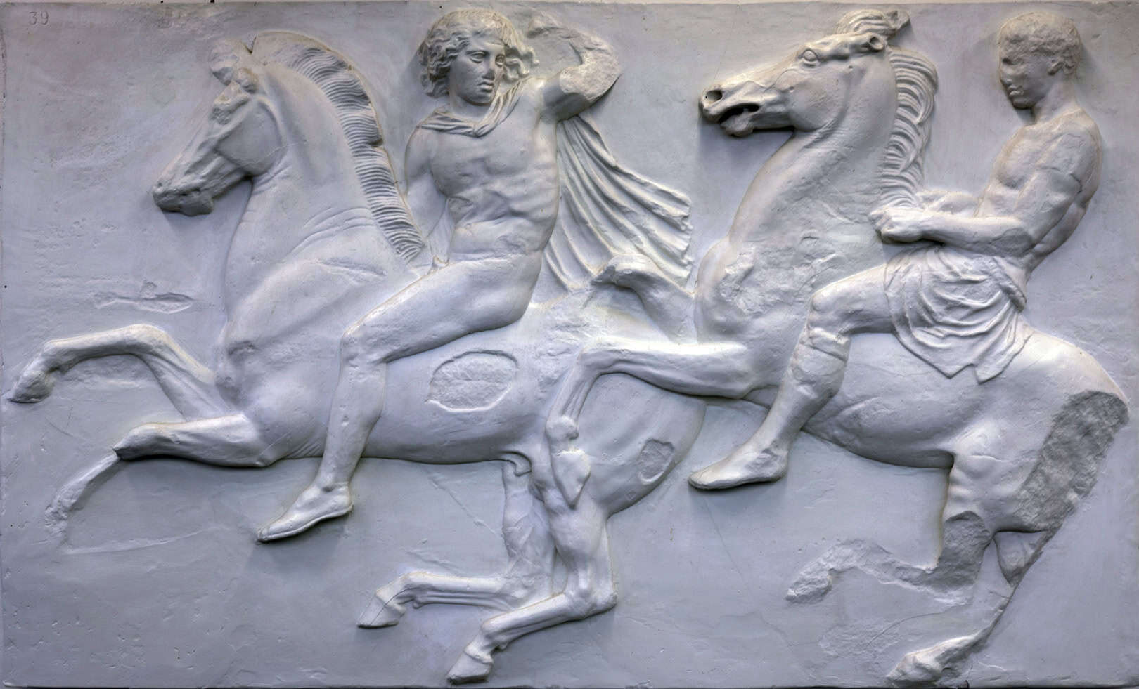 West Frieze, slab II of the Parthenon, Athens, Mounted Horsemen.