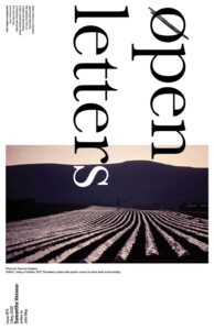 Cover for Open Letters Issue 75.