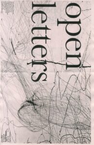 Cover for Open Letters Issue 30.