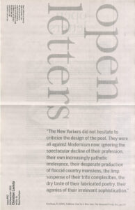 Cover for Open Letters Issue 42.