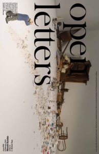 Cover for Open Letters Issue 84.