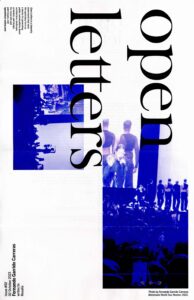 Cover for Open Letters Issue 92,