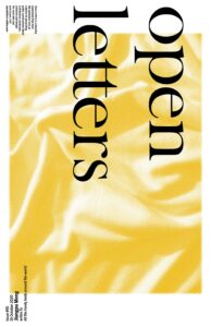 Cover for Open Letters Issue 81.