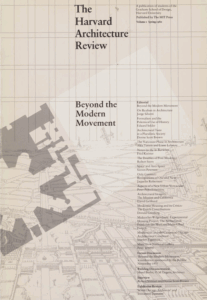 The Harvard Architecture Review 1st issue cover for the landing page.