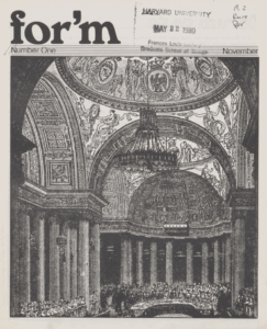 Publication cover for Form Issue 1.