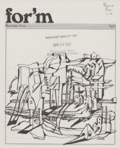 Publication cover for Form Issue 4.