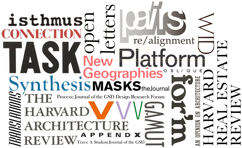 Collage of the selected student publications' cover text.