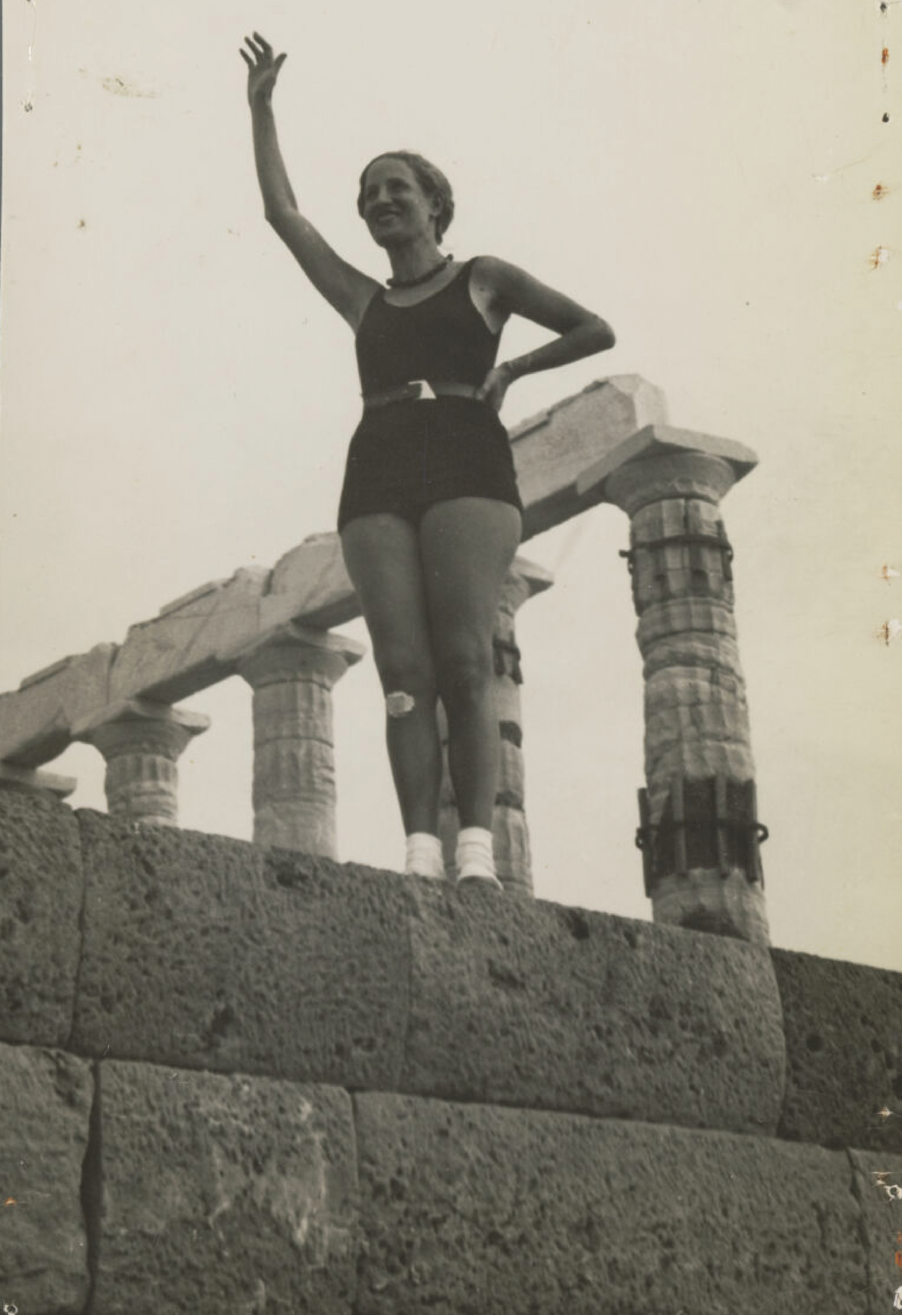 Site photograph of Athens with female participant.