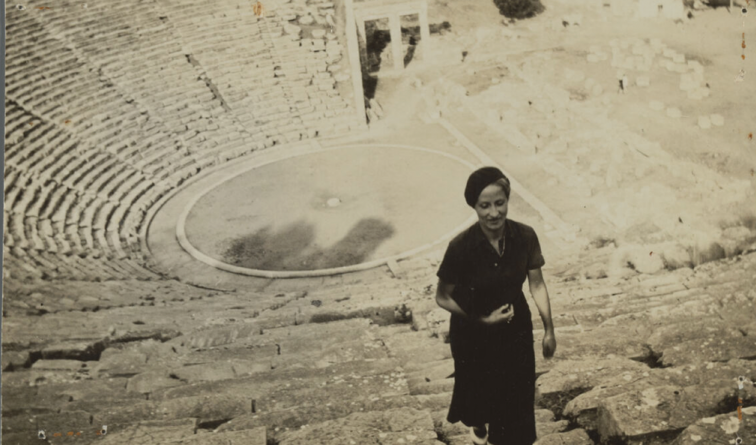 Site photograph of Athens with female participant.