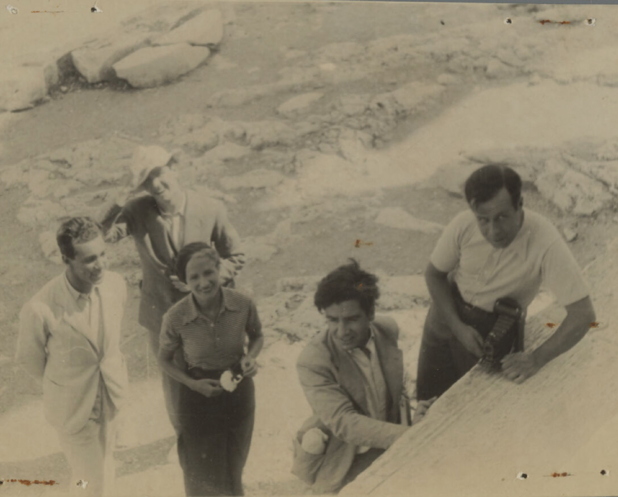 Five participants pose for a photograph.