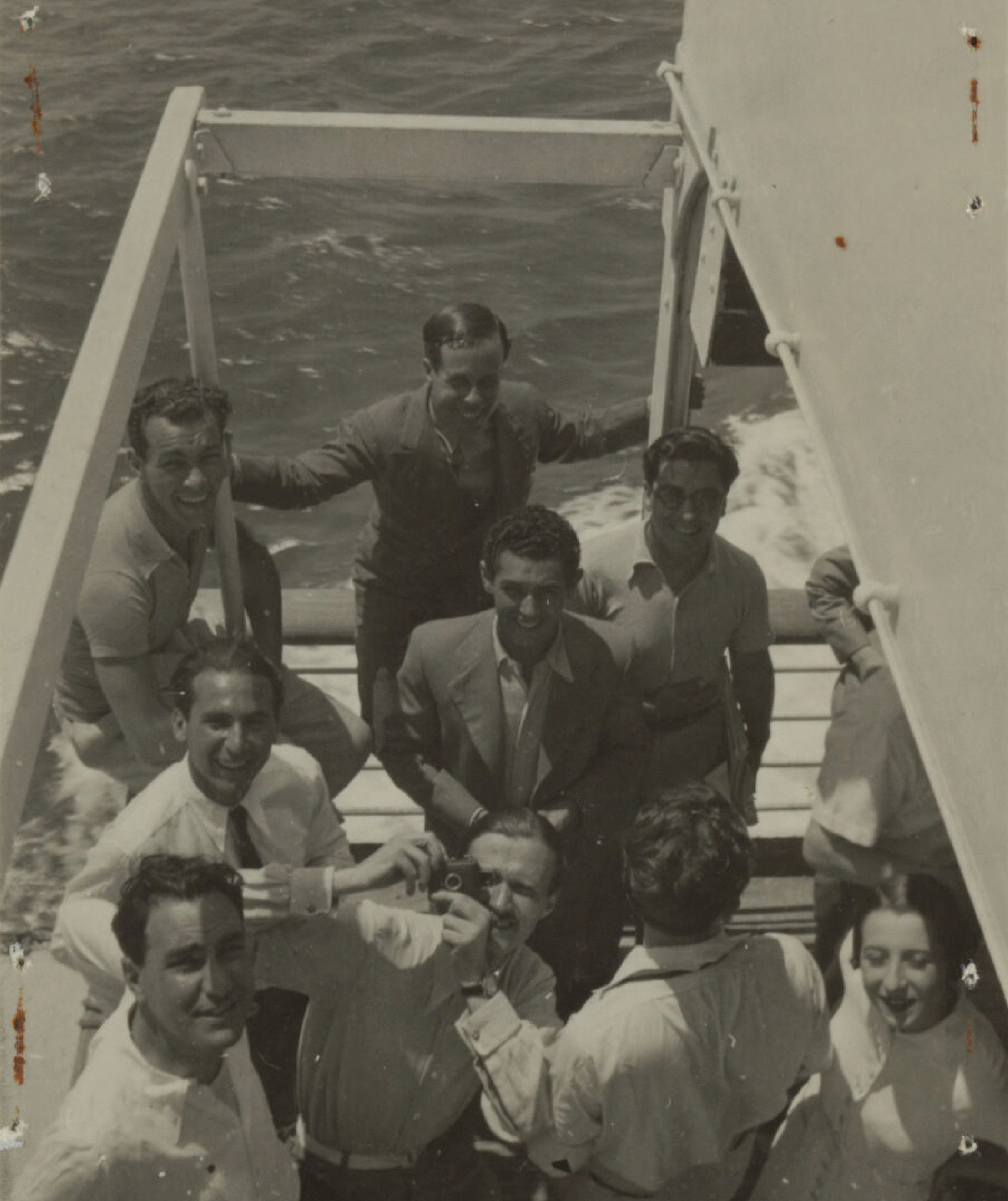 Group photograph on the SS Patris II.