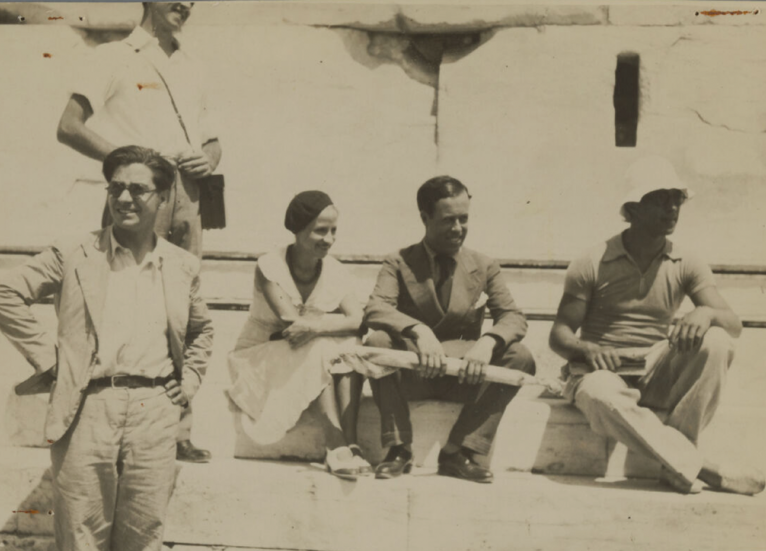 Photograph of two participants smiling.