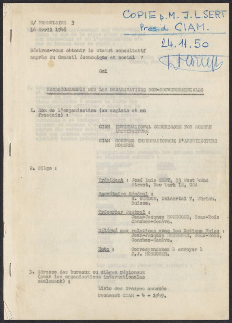 Congress materials of CIAM 8.