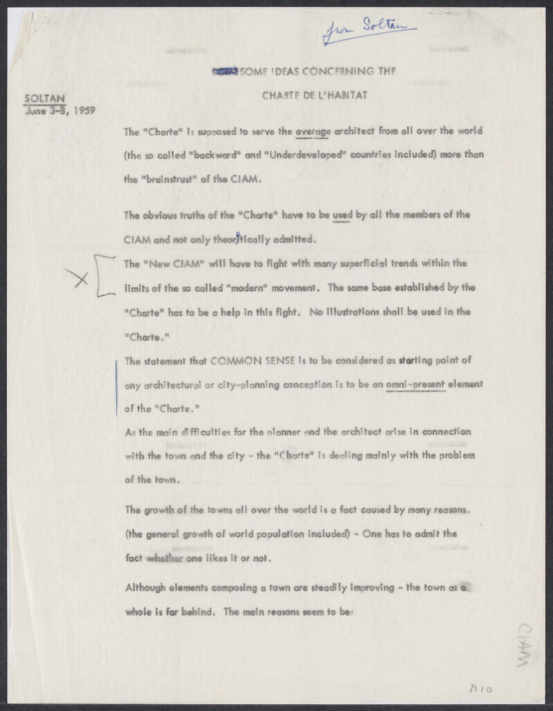 Some ideas concerning to Charte de l'habitat.