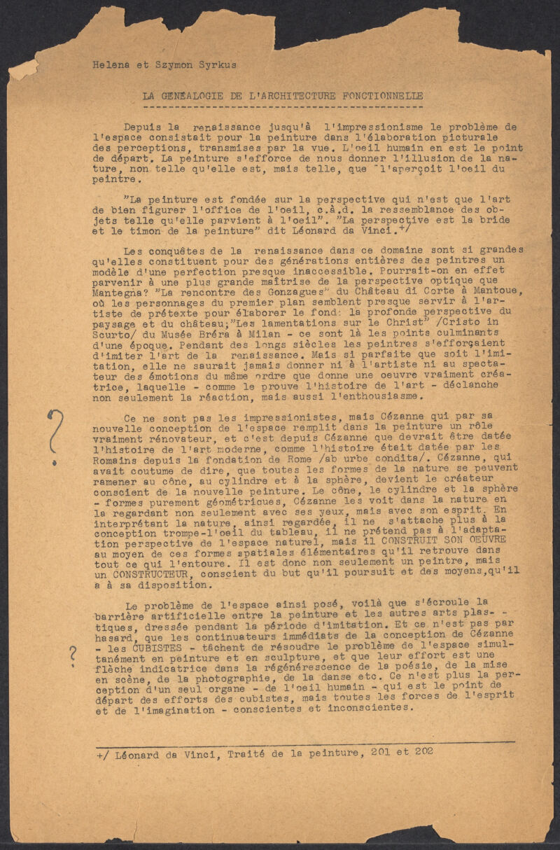 Warsaw Papers.